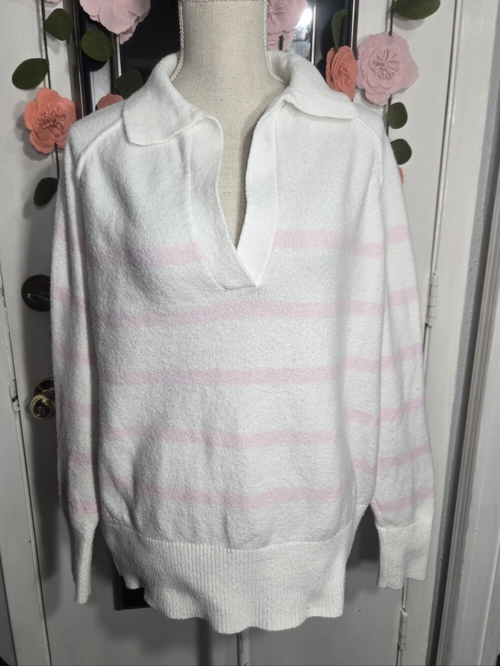 As Revival By Altard State Oversized Striped Pullover Sweater Sz XS